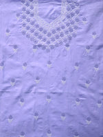 Load image into Gallery viewer, Seva Chikan Hand Embroidered Mauve Cotton Lucknowi Chikankari Unstitched Suit Piece-SCL13014