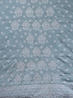 Load image into Gallery viewer, Seva Chikan Hand Embroidered Grey Cotton Lucknowi Chikankari Unstitched Suit Piece-SCL13088