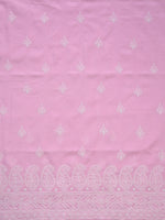 Load image into Gallery viewer, Seva Chikan Hand Embroidered Pink Terivoil Cotton Lucknowi Chikankari Unstitched Suit Piece-SCL13030