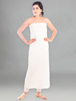 Load image into Gallery viewer, Seva Chikan Hand Embroidered White Georgette Lucknowi Chikankari Unstitched Suit Piece-SCL1710