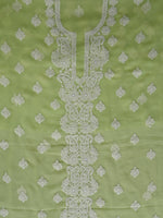 Load image into Gallery viewer, Seva Chikan Hand Embroidered Pista Green Georgette Lucknowi Chikankari Unstitched Suit Piece-SCL13118