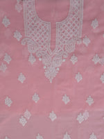 Load image into Gallery viewer, Seva Chikan Hand Embroidered Georgette Lucknowi Chikankari Unstitched Suit Piece