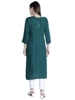Load image into Gallery viewer, Seva Chikan Hand Embroidered Rayon Lucknowi Chikankari Kurta