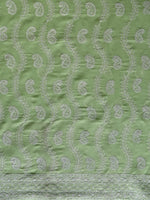 Load image into Gallery viewer, Seva Chikan Hand Embroidered Light Green Cotton Lucknowi Chikankari Unstitched Suit Piece-SCL13090