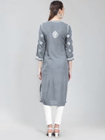 Load image into Gallery viewer, Seva Chikan Hand Embroidered Rayon Lucknowi Chikankari Kurta