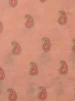 Load image into Gallery viewer, Seva Chikan Hand Embroidered Peach Cotton Lucknowi Chikankari Unstitched Suit Piece-SCL13106