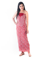 Load image into Gallery viewer, Seva Chikan Hand Embroidered Red Georgette Lucknowi Chikan Unstitched Suit Piece-SCL1616