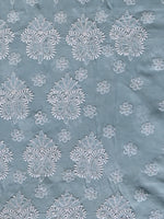 Load image into Gallery viewer, Seva Chikan Hand Embroidered Grey Cotton Lucknowi Chikankari Unstitched Suit Piece-SCL13088