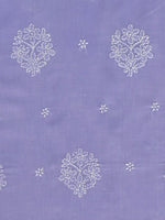 Load image into Gallery viewer, Seva Chikan Hand Embroidered Mauve Cotton Lucknowi Chikankari Unstitched Suit Piece-SCL13098