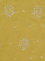 Load image into Gallery viewer, Seva Chikan Hand Embroidered Yellow Cotton Lucknowi Chikankari Unstitched Suit Piece-SCL13099