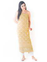 Load image into Gallery viewer, Seva Chikan Hand Embroidered Yellow Georgette Lucknowi Chikankari Unstitched Suit Piece-SCL1631