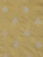 Load image into Gallery viewer, Seva Chikan Hand Embroidered Yellow Cotton Lucknowi Chikankari Unstitched Suit Piece-SCL13083