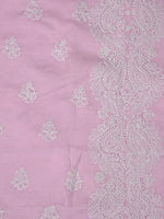 Load image into Gallery viewer, Seva Chikan Hand Embroidered Pink Terivoil Cotton Lucknowi Chikankari Unstitched Suit Piece-SCL13022