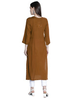 Load image into Gallery viewer, Seva Chikan Hand Embroidered Rayon Lucknowi Chikankari Kurta