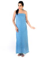 Load image into Gallery viewer, Seva Chikan Hand Embroidered Blue Georgette Lucknowi Chikankari Unstitched Suit Piece-SCL1657