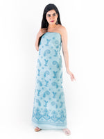 Load image into Gallery viewer, Seva Chikan Hand Embroidered Sky Blue Cotton Lucknowi Chikankari Unstitched Suit Piece-SCL1533