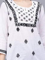 Load image into Gallery viewer, Seva Chikan Hand Embroidered Cotton Lucknowi Chikankari Top