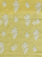 Load image into Gallery viewer, Seva Chikan Hand Embroidered Yellow Georgette Lucknowi Chikankari Unstitched Suit Piece-SCL13126