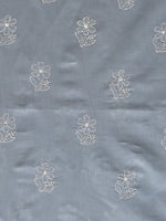 Load image into Gallery viewer, Seva Chikan Hand Embroidered Grey Cotton Lucknowi Chikankari Unstitched Suit Piece-SCL13056