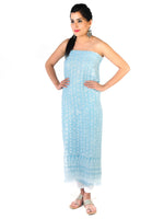 Load image into Gallery viewer, Seva Chikan Hand Embroidered Sky Blue Georgette Lucknowi Chikankari Unstitched Suit Piece-SCL1662