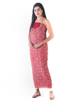 Load image into Gallery viewer, Seva Chikan Hand Embroidered Red Georgette Lucknowi Chikankari Unstitched Suit Piece-SCL1622