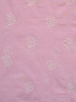 Load image into Gallery viewer, Seva Chikan Hand Embroidered Pink Cotton Lucknowi Chikankari Unstitched Suit Piece-SCL13077