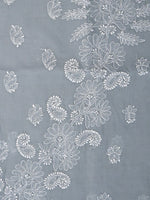 Load image into Gallery viewer, Seva Chikan Hand Embroidered Grey Terivoil Cotton Lucknowi Chikankari Unstitched Suit Piece-SCL13007