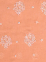 Load image into Gallery viewer, Seva Chikan Hand Embroidered Appricoat Peach Cotton Lucknowi Chikankari Unstitched Suit Piece-SCL13103