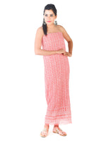 Load image into Gallery viewer, Seva Chikan Hand Embroidered Peach Georgette Lucknowi Chikankari Unstitched Suit Piece-SCL1660