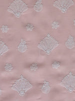 Load image into Gallery viewer, Seva Chikan Hand Embroidered Pink Cotton Lucknowi Chikankari Unstitched Suit Piece-SCL13050