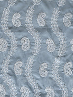 Load image into Gallery viewer, Seva Chikan Hand Embroidered Grey Cotton Lucknowi Chikankari Unstitched Suit Piece-SCL13089