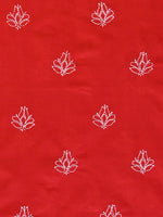 Load image into Gallery viewer, Seva Chikan Hand Embroidered Red Cotton Lucknowi Chikankari Unstitched Suit Piece-SCL13079