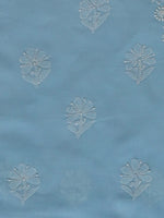 Load image into Gallery viewer, Seva Chikan Hand Embroidered Blue Cotton Lucknowi Chikankari Unstitched Suit Piece-SCL13062