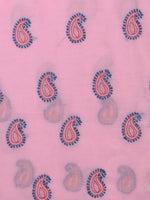 Load image into Gallery viewer, Seva Chikan Hand Embroidered Pink Cotton Lucknowi Chikankari Unstitched Suit Piece-SCL13107