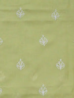 Load image into Gallery viewer, Seva Chikan Hand Embroidered Green Terivoil Cotton Lucknowi Chikankari Unstitched Suit Piece-SCL13029