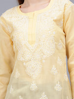 Load image into Gallery viewer, Seva Chikan Hand Embroidered Terivoil Cotton Lucknowi Chikan Top