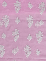 Load image into Gallery viewer, Seva Chikan Hand Embroidered Pink Georgette Lucknowi Chikankari Unstitched Suit Piece-SCL13125