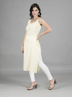 Load image into Gallery viewer, Seva Chikan Cotton Long Slips Combo of White (Pack of 2)