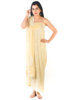 Load image into Gallery viewer, Seva Chikan Hand Embroidered Beige Cotton Lucknowi Chikankari Unstitched Suit Piece-SCL1698