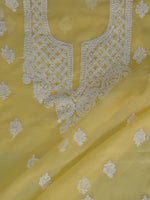 Load image into Gallery viewer, Seva Chikan Hand Embroidered Georgette Lucknowi Chikankari Unstitched Suit Piece