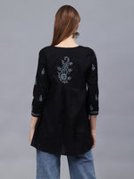 Load image into Gallery viewer, Seva Chikan Hand Embroidered Cotton Lucknowi Chikan Top