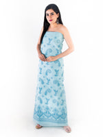 Load image into Gallery viewer, Seva Chikan Hand Embroidered Sky Blue Cotton Lucknowi Chikankari Unstitched Suit Piece-SCL1533