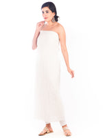 Load image into Gallery viewer, Seva Chikan Hand Embroidered White Georgette Lucknowi Chikankari Unstitched Suit Piece-SCL1710