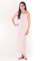 Load image into Gallery viewer, Seva Chikan Hand Embroidered Light Peach Georgette Lucknowi Chikan Unstitched Suit Piece-SCL1632