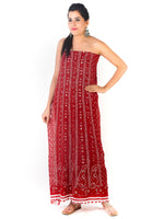 Load image into Gallery viewer, Seva Chikan Hand Embroidered Red Georgette Lucknowi Chikankari Unstitched Suit Piece-SCL1590