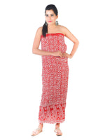 Load image into Gallery viewer, Seva Chikan Hand Embroidered Red Georgette Lucknowi Chikankari Unstitched Suit Piece-SCL1665