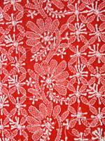 Load image into Gallery viewer, Seva Chikan Hand Embroidered Red Georgette Lucknowi Chikankari Unstitched Suit Piece-SCL1665