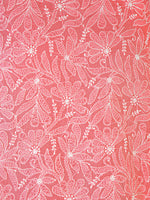 Load image into Gallery viewer, Seva Chikan Hand Embroidered Peach Cotton Lucknowi Chikan Unstitched Suit Piece-SCL1677