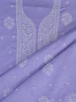 Load image into Gallery viewer, Seva Chikan Hand Embroidered Mauve Cotton Lucknowi Chikankari Unstitched Suit Piece-SCL13098