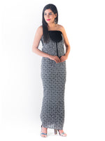 Load image into Gallery viewer, Seva Chikan Hand Embroidered Black Georgette Lucknowi Chikankari Unstitched Suit Piece-SCL1623